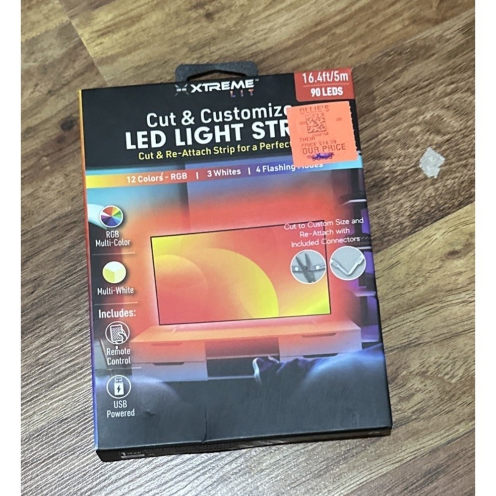 XTREME LIT - cut & customize LED LIGHT STRIP 16.4ft/5m -90 LEDS